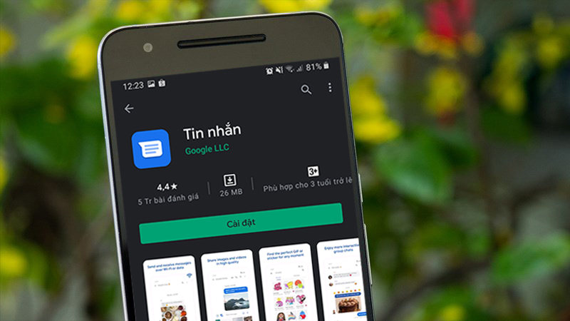 Ứng dụng Tin nhắn của Google c&oacute; số lượt đ&aacute;nh gi&aacute; 